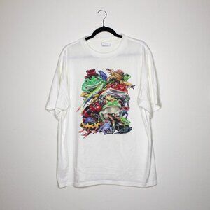 Retro 90s Anzalone Human-i-Tees Frog T-shirt Size XL